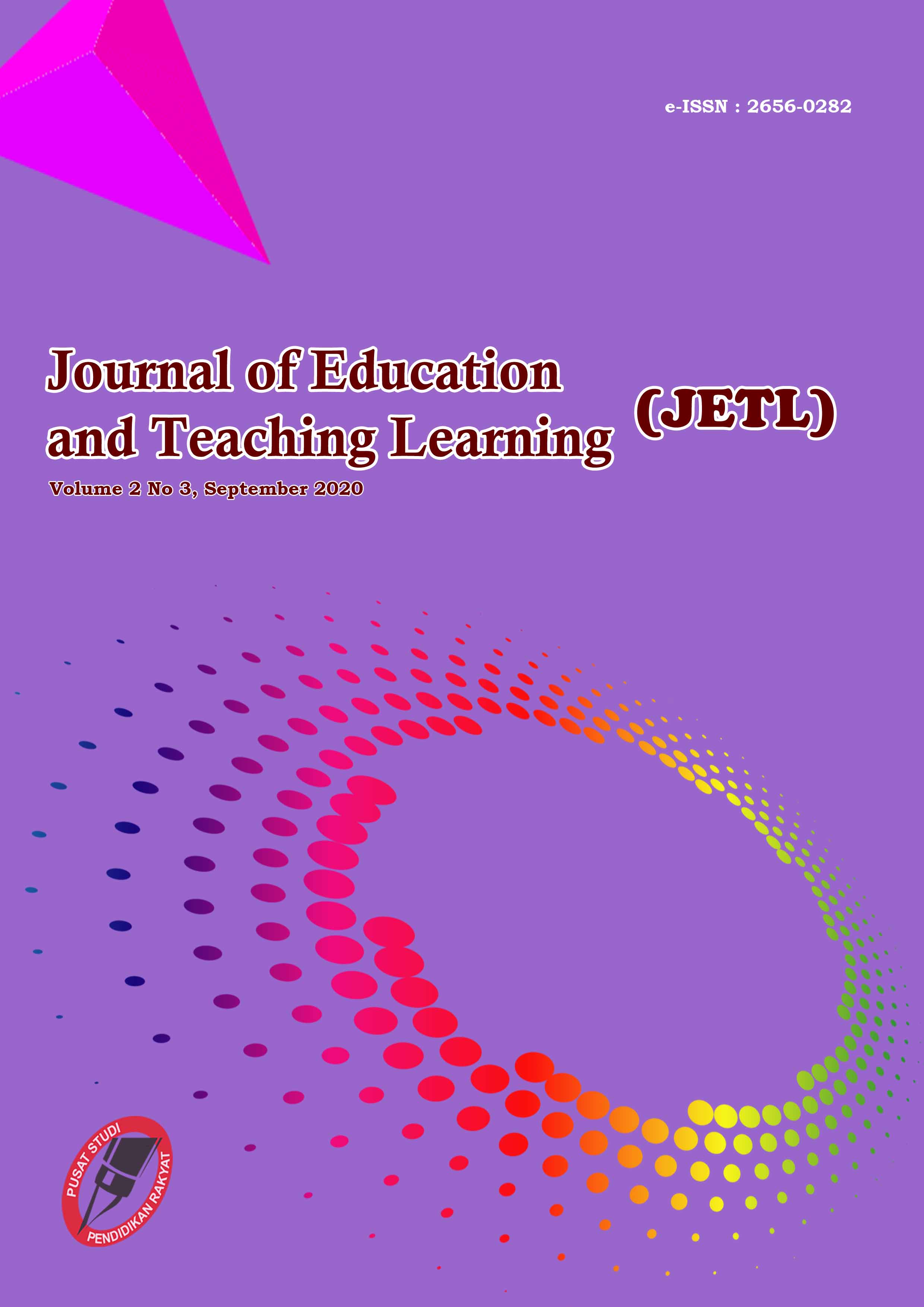 					View Vol. 2 No. 3 (2020): Journal of Education and Teaching Learning (JETL)
				