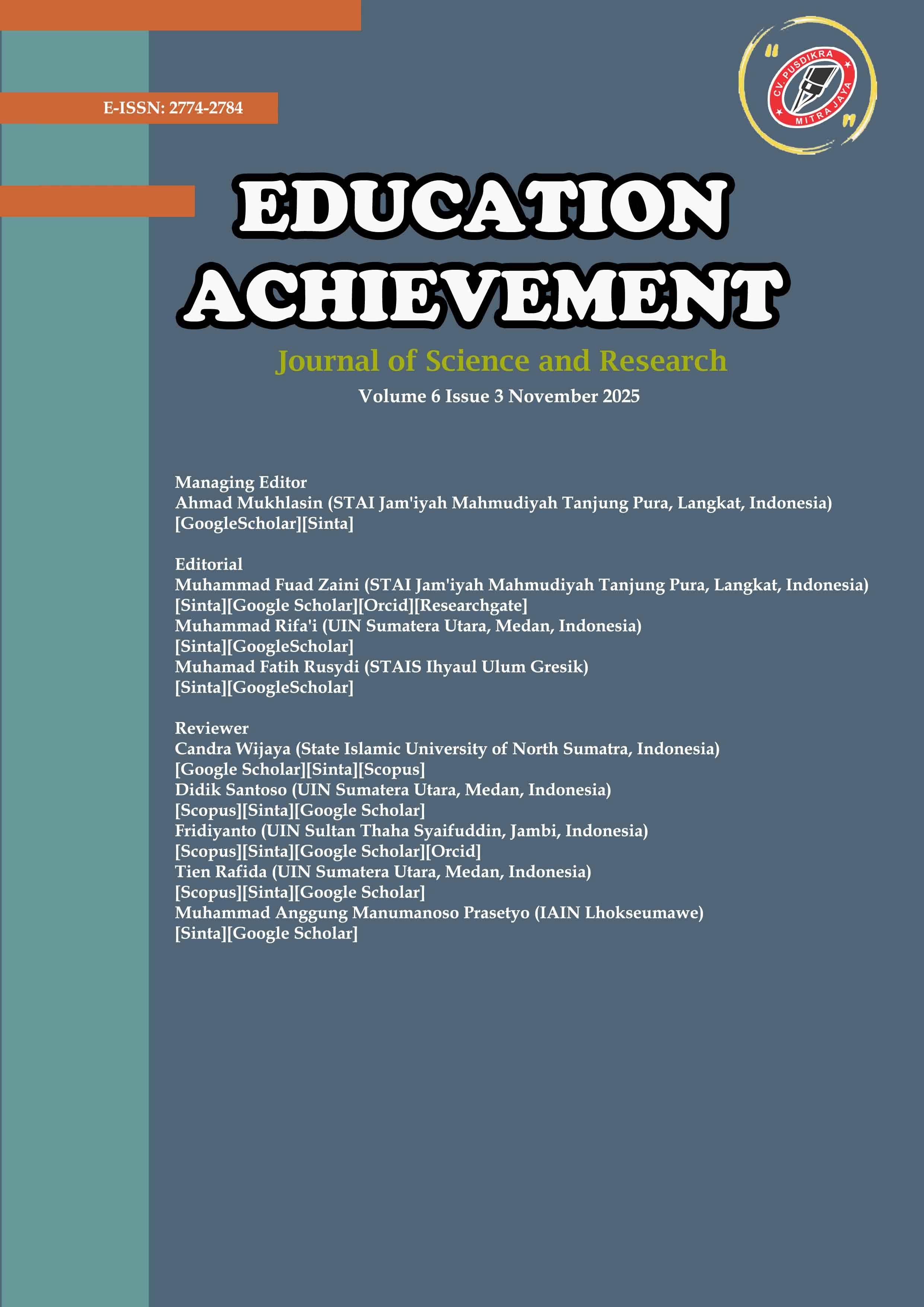 					View Volume 6 Issue 3 November 2025 | IN PRESS
				